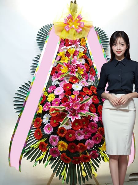 63컨벤션센터 3단화환 고급형